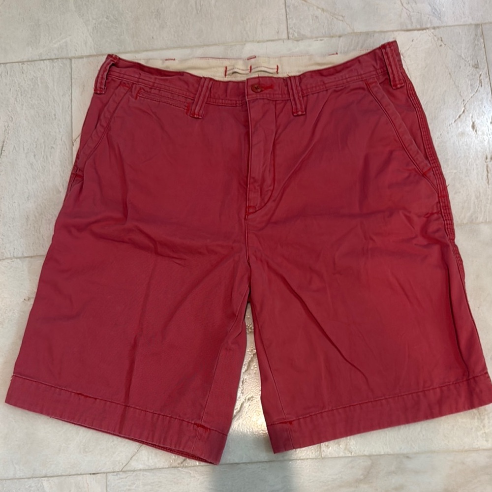 Ralph Lauren Red Flat Front Shorts